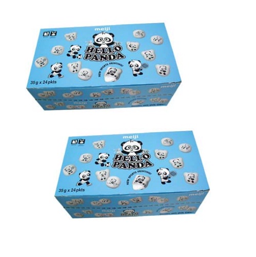 Bánh vị sữa hiệu Meiji Hello Panda  - hộp lớn 24 gói x 35gr